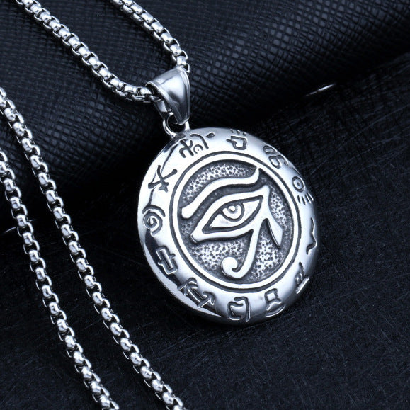 Wholesale Solid men's domineering axe vintage necklace