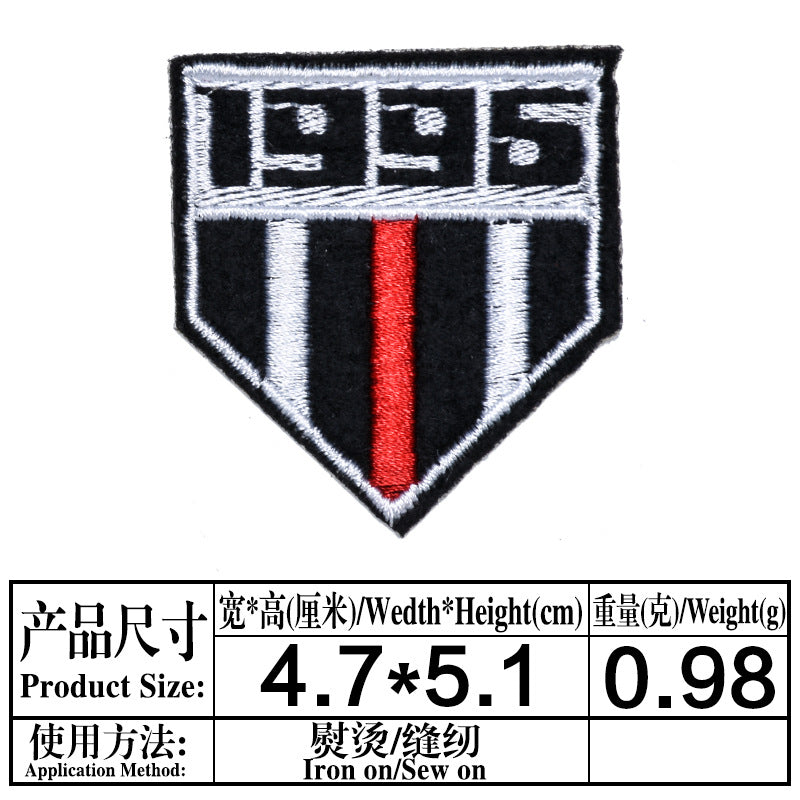 Wholesale Fashion English Alphabet Fabric Patches Set Of 9 Embroidered Badges With Adhesive Backing For Clothing DIY Decorative Craft Supply