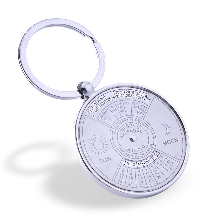 Wholesale Zinc Alloy Perpetual Calendar Keychain