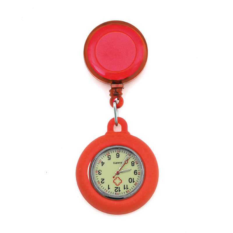 Wholesale Luminous Retractable Plastic Nurse Pocket Watch
