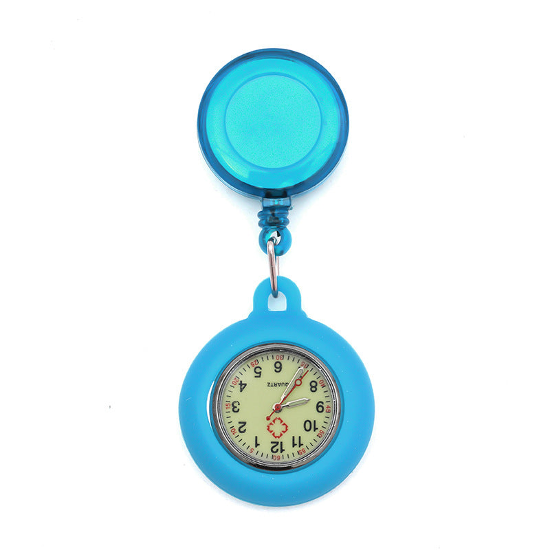 Wholesale Luminous Retractable Plastic Nurse Pocket Watch