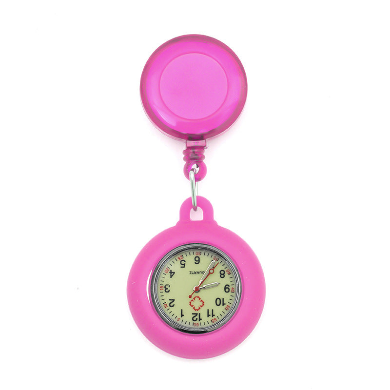 Wholesale Luminous Retractable Plastic Nurse Pocket Watch