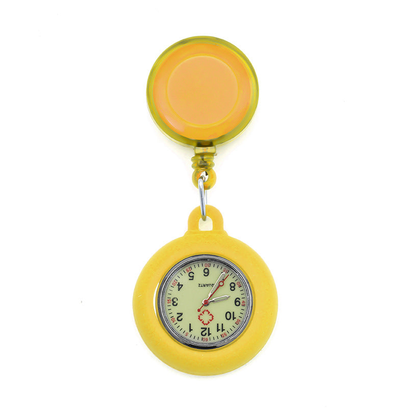 Wholesale Luminous Retractable Plastic Nurse Pocket Watch