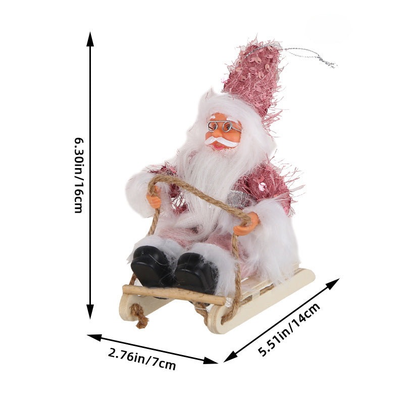 Wholesale Enamel Santa Claus Doll Decorations