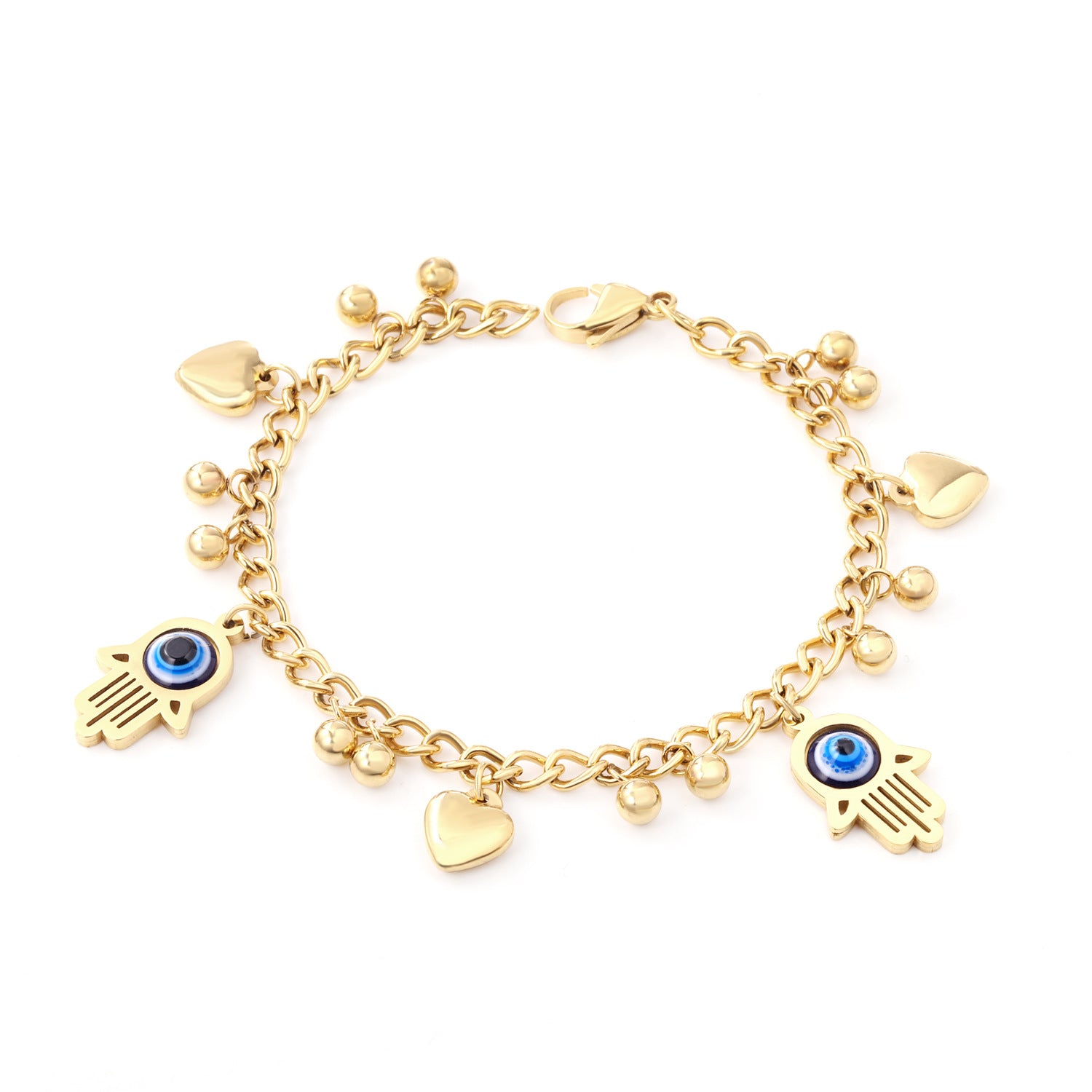 Wholesale Devil Eye Electroplated Metal Bracelet