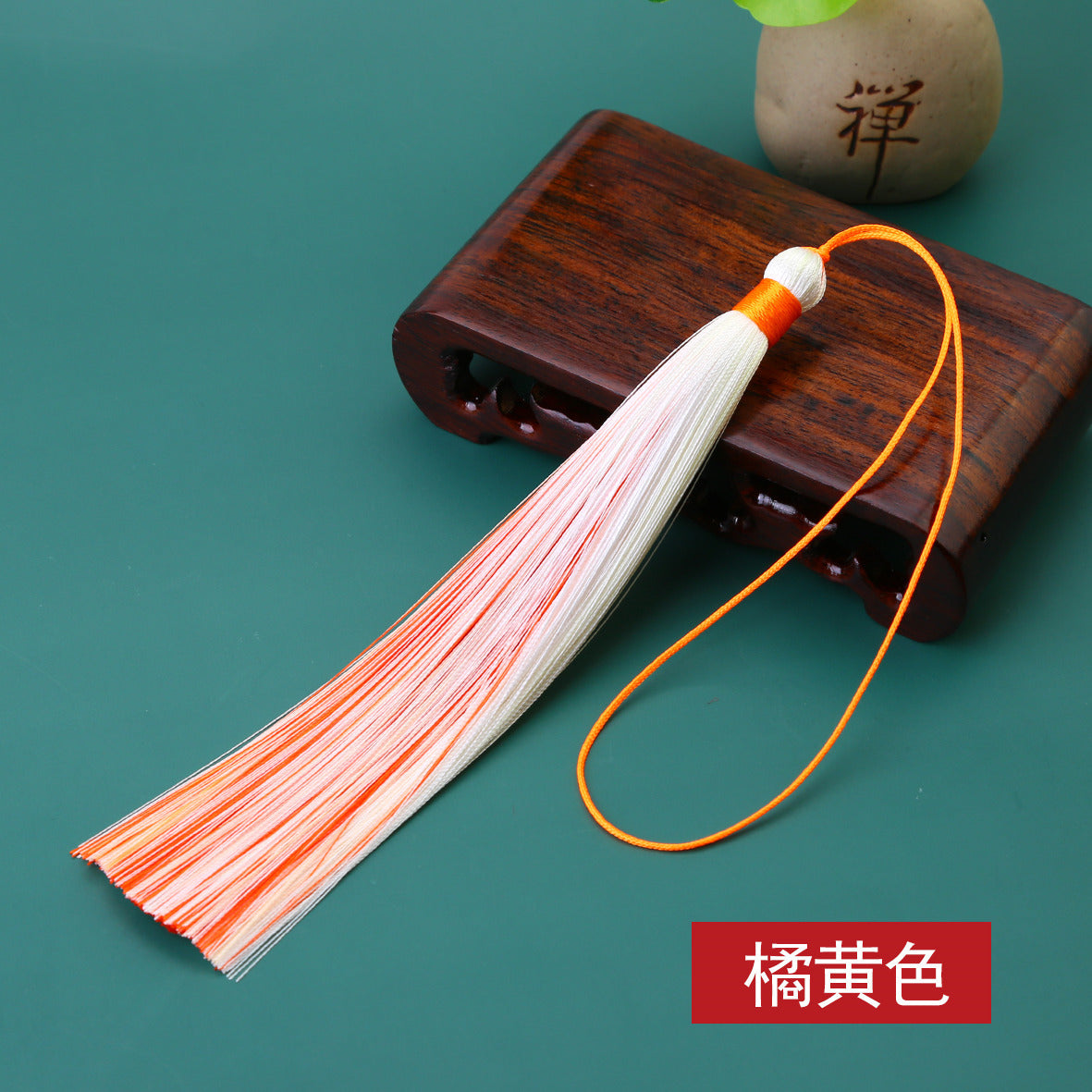 Wholesale Sandwich Two-color Tassel Pendant