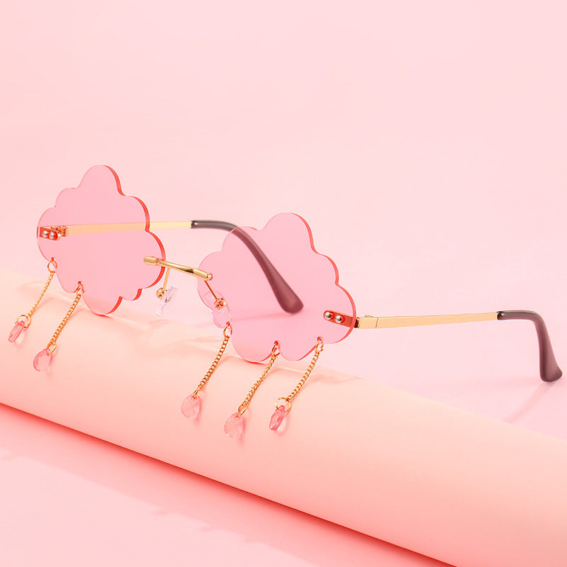 Wholesale Rain Clouds Fashion Exaggerated Glasses