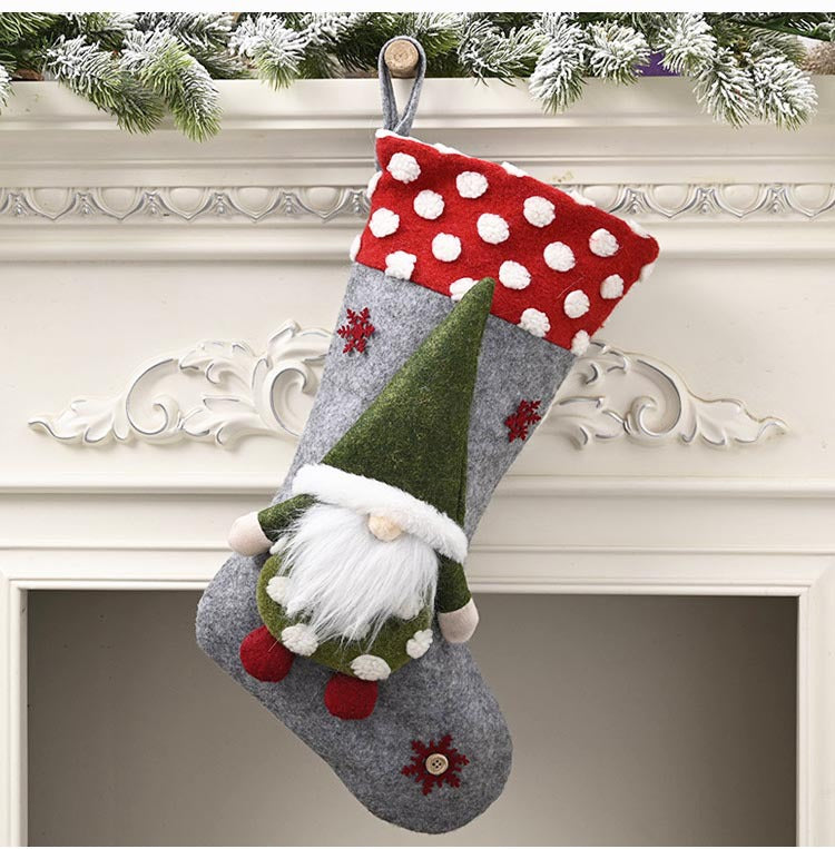 Wholesale Christmas Socks Gift Kids Candy Bag Ornaments