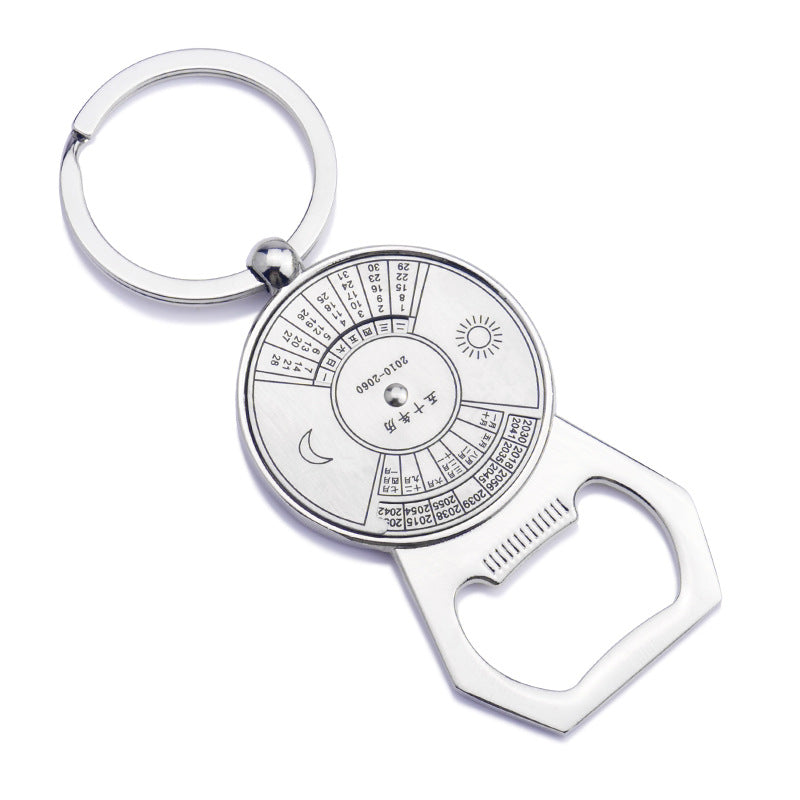 Wholesale Zinc Alloy Perpetual Calendar Keychain