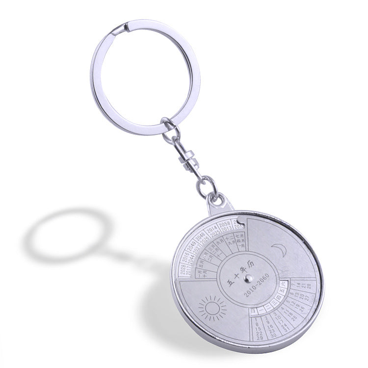 Wholesale Zinc Alloy Perpetual Calendar Keychain