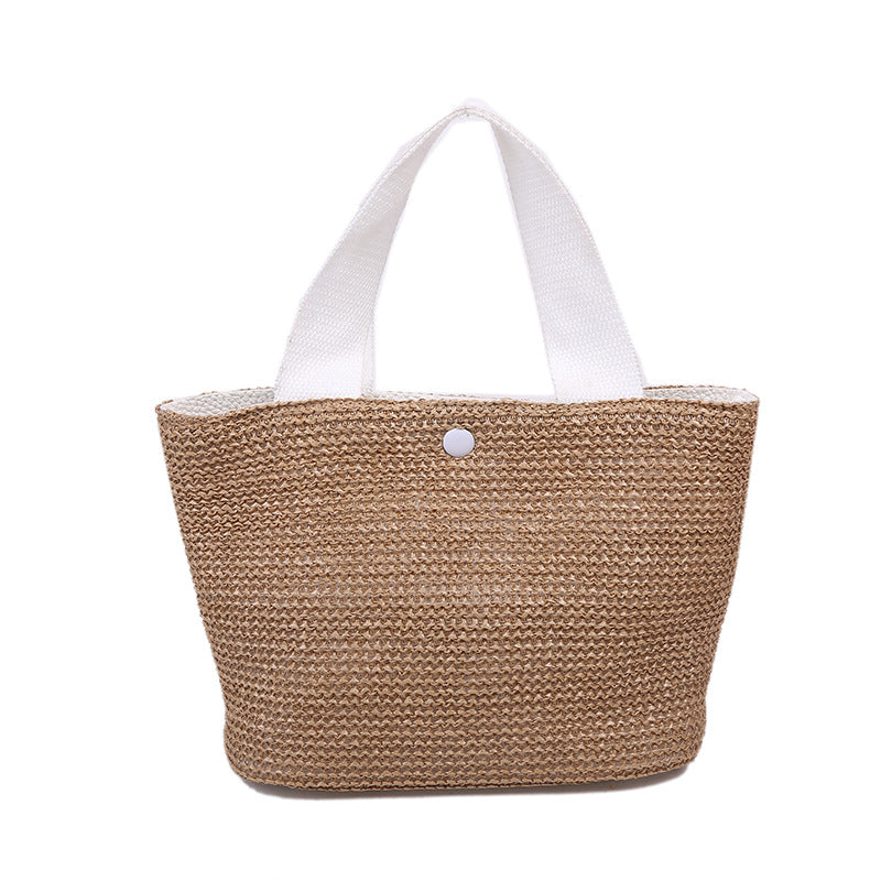Wholesale Seaside Summer Beach Fashion Woven Bag Retro Handbag