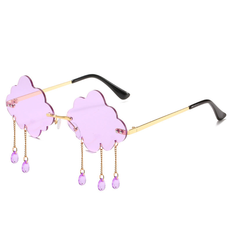 Wholesale Rain Clouds Fashion Exaggerated Glasses