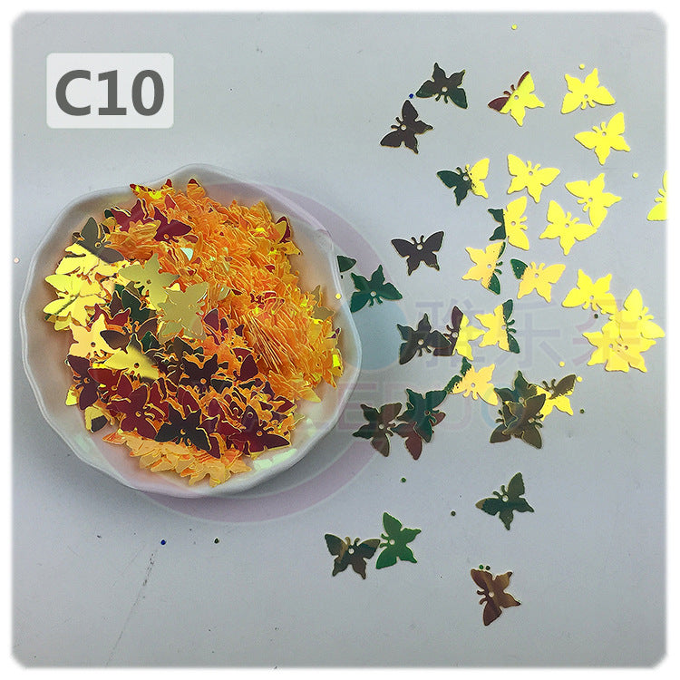 Wholesale Butterfly sequins PVC sequins 17MM filling sheet