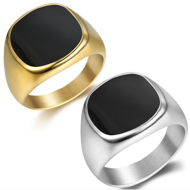 Titanium de titanio al por mayor Town Shop Zhibao Ring epoxi brillante