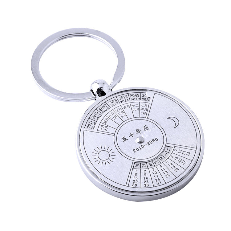 Wholesale Zinc Alloy Perpetual Calendar Keychain