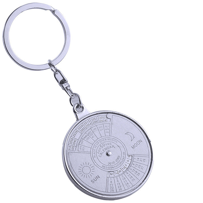 Wholesale Zinc Alloy Perpetual Calendar Keychain