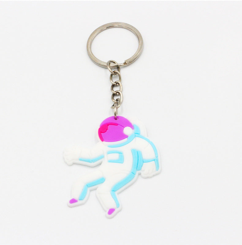 Wholesale PVC Soft Rubber Space Astronaut Keychains