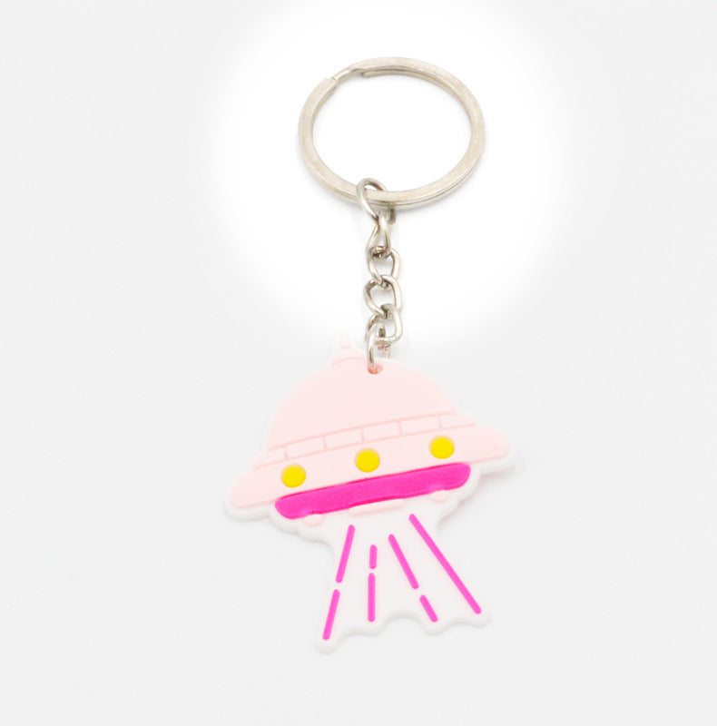 Wholesale PVC Soft Rubber Space Astronaut Keychains