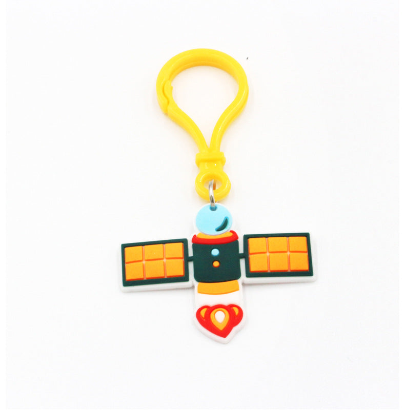 Wholesale PVC Soft Rubber Space Astronaut Keychains