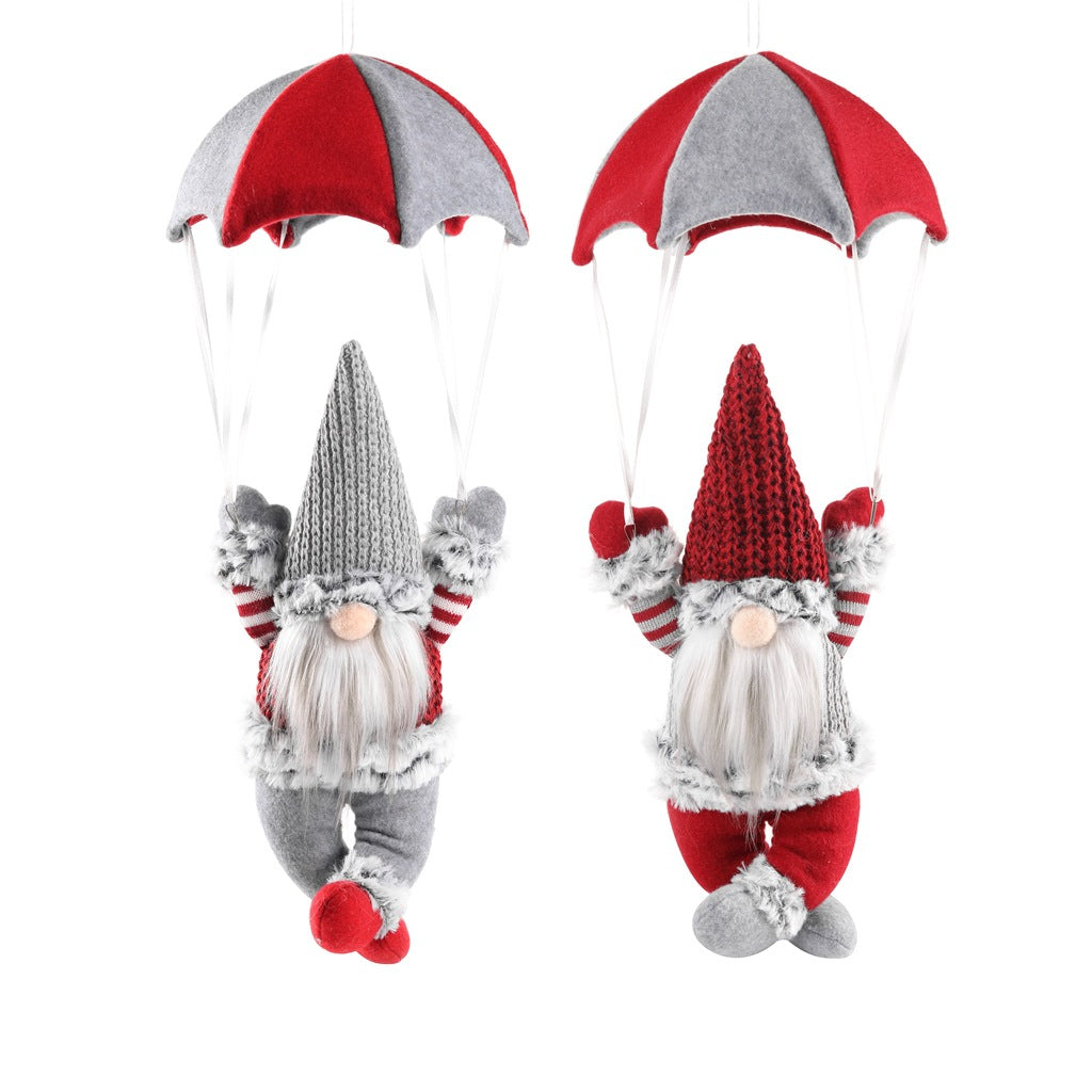 Wholesale Christmas Fabric Faceless Parachute Elderly Parachute Decoration Hanging Parts