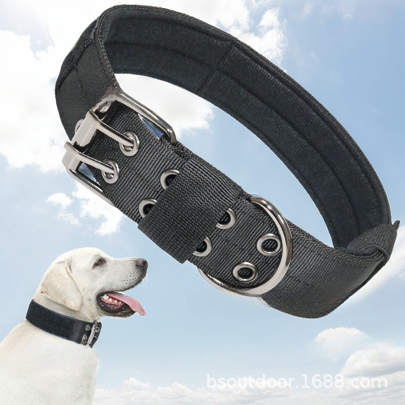 Wholesale Nylon Tactical Five-speed Adjustable Pin Buckle Pet Collar