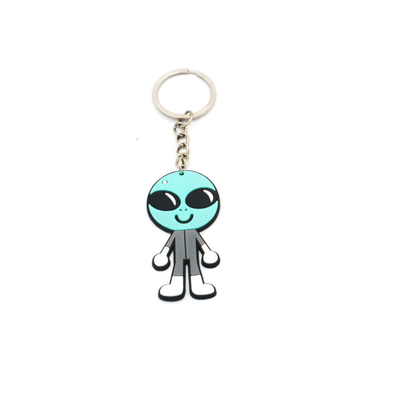 Wholesale PVC Soft Rubber Space Astronaut Keychains