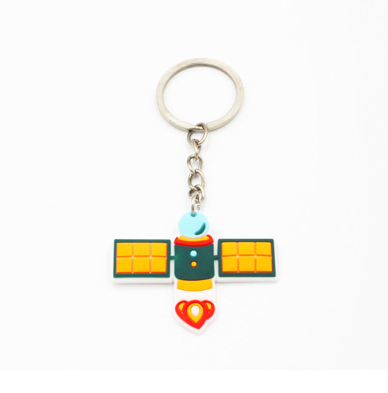 Wholesale PVC Soft Rubber Space Astronaut Keychains