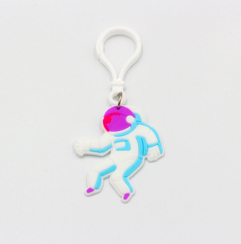 Wholesale PVC Soft Rubber Space Astronaut Keychains