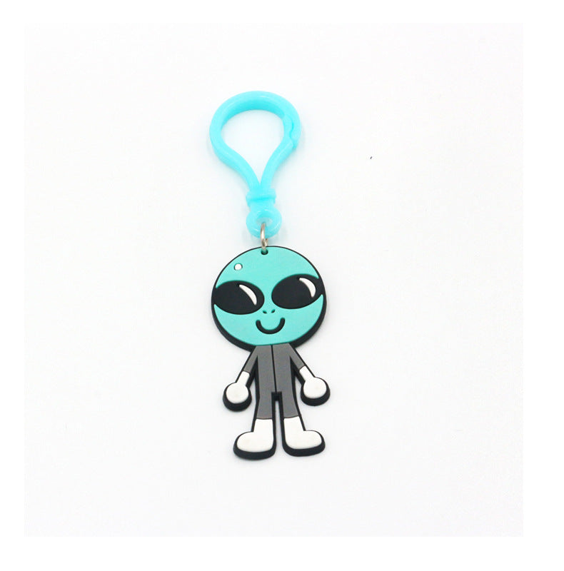 Wholesale PVC Soft Rubber Space Astronaut Keychains