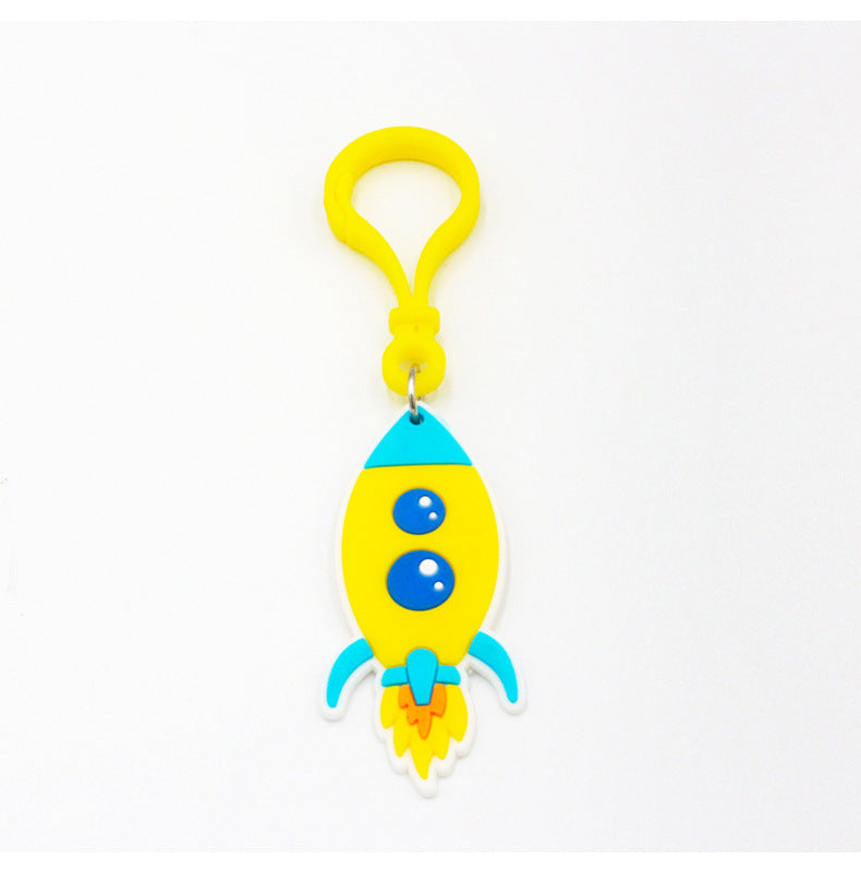 Wholesale PVC Soft Rubber Space Astronaut Keychains