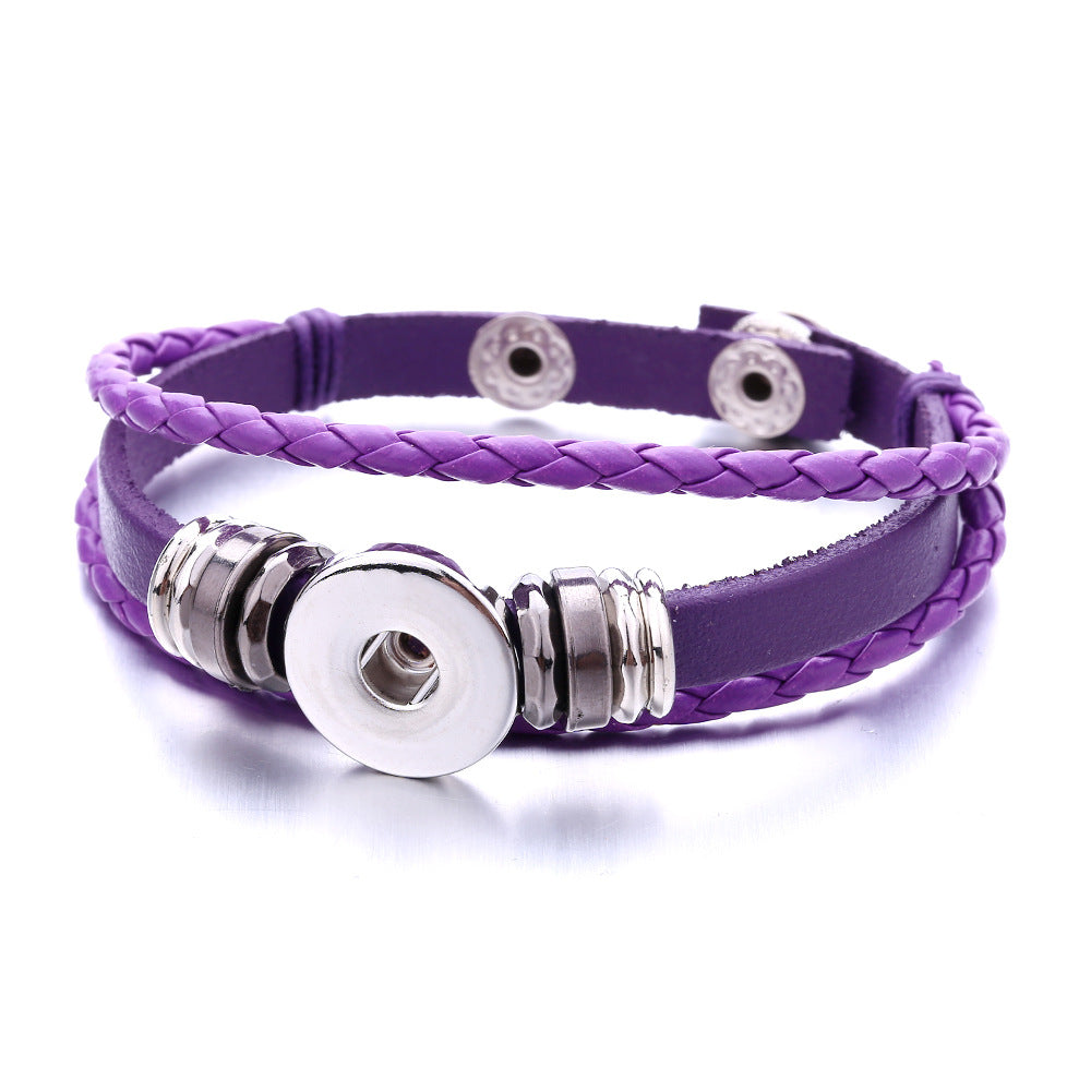 Wholesale DIY Noosa Leather Woven Bracelets