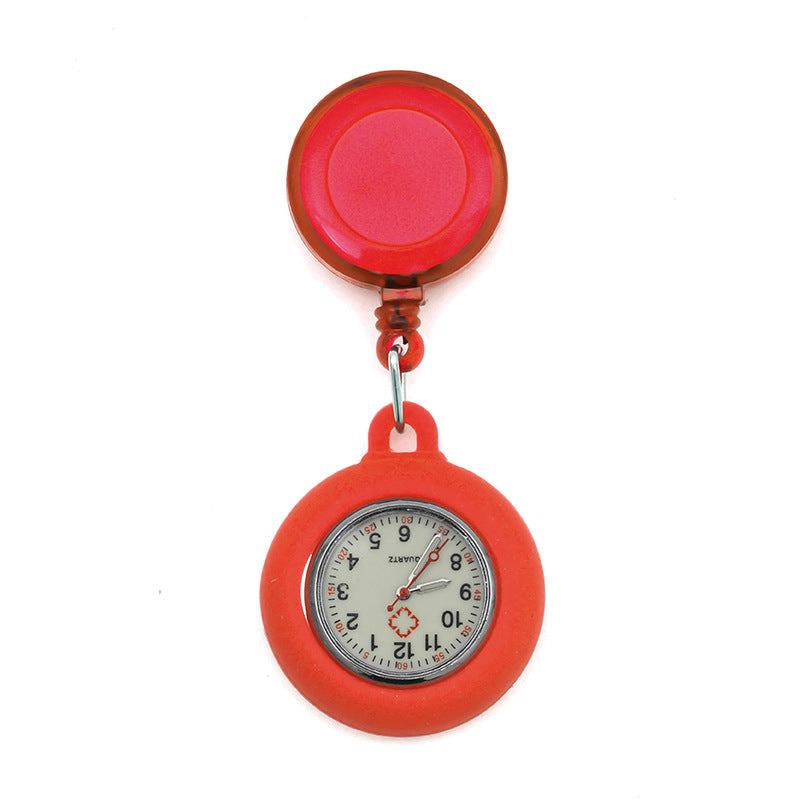 Wholesale Luminous Retractable Plastic Nurse Pocket Watch