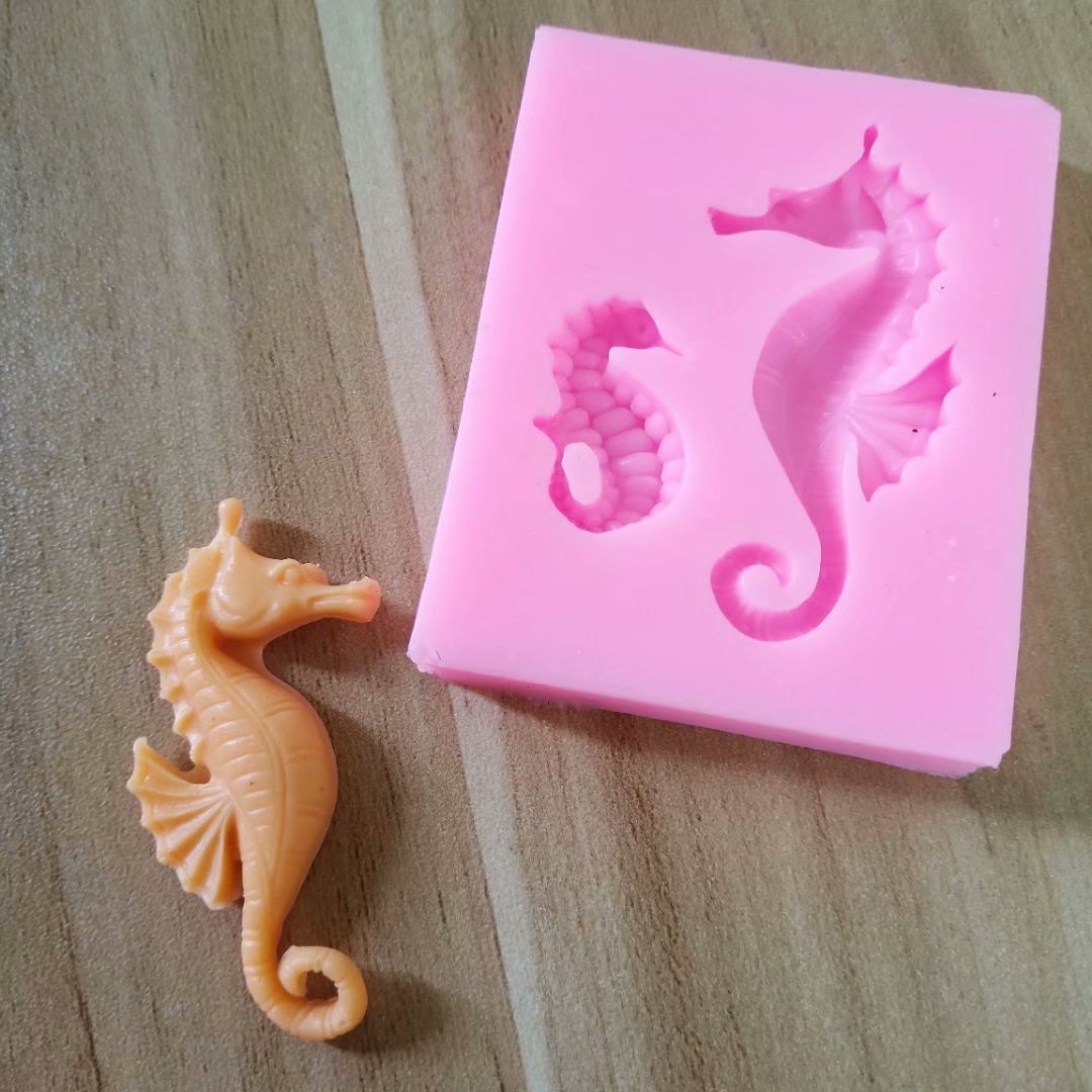 Wholesale Ocean Series Seashell Conch Coral Silicone Cake Decoration