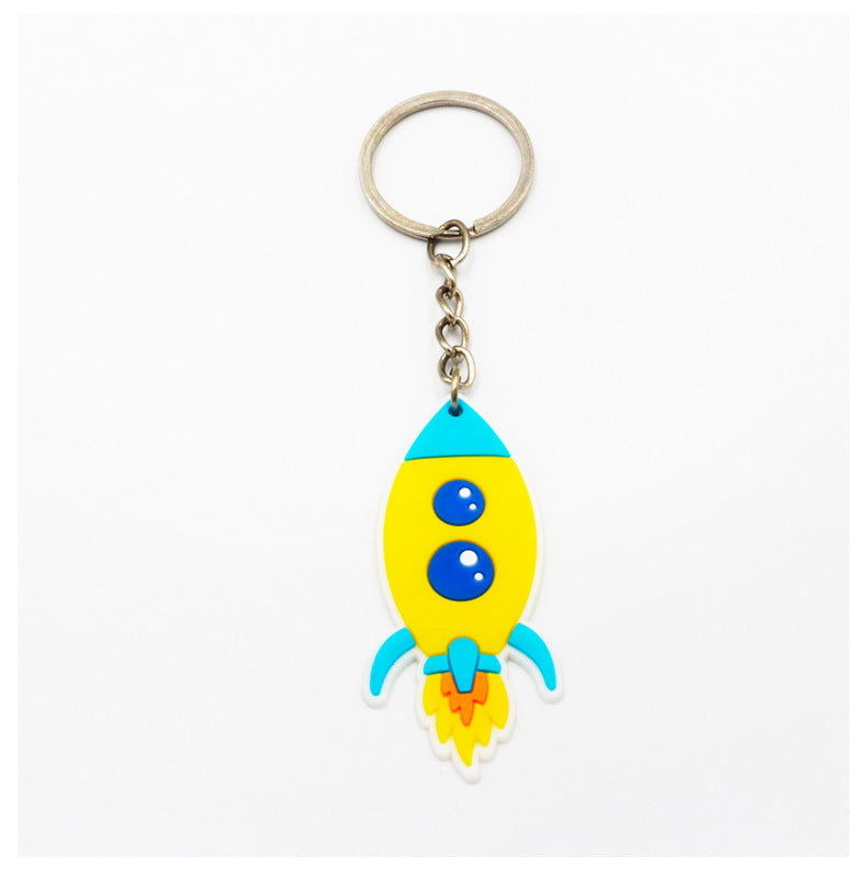 Wholesale PVC Soft Rubber Space Astronaut Keychains