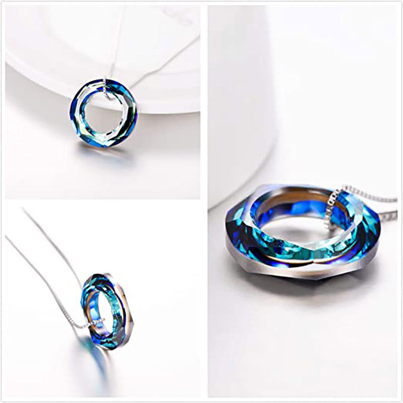 Wholesale Crystal Round Magic Clavicle Necklace