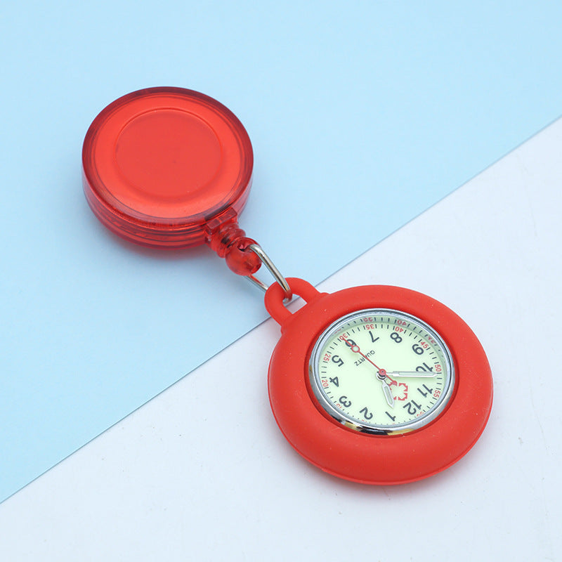 Wholesale Luminous Retractable Plastic Nurse Pocket Watch