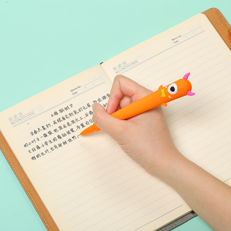 Wholesale 40pcs/box ABS Cartoon Monster Silicone Soft Water Pen