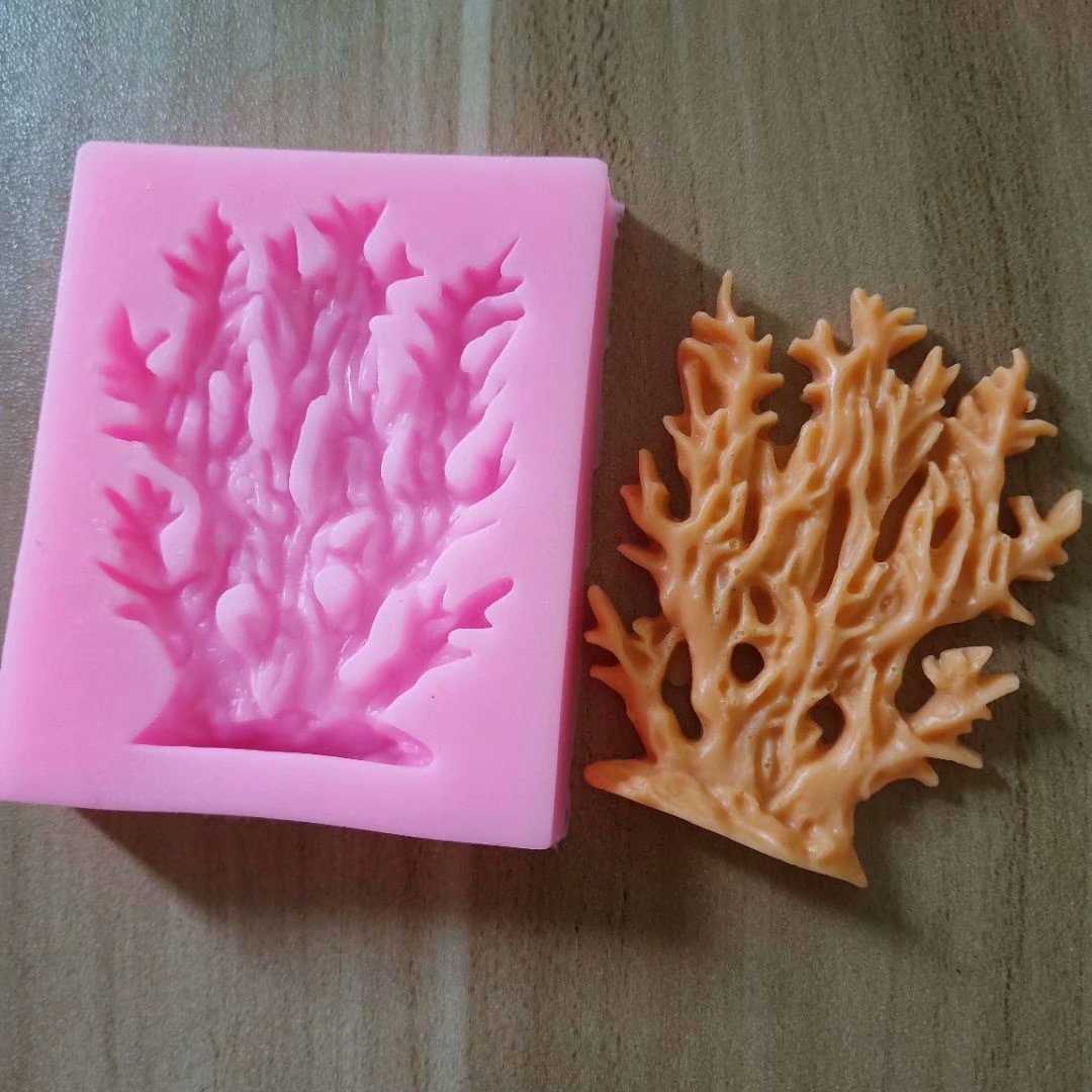 Wholesale Ocean Series Seashell Conch Coral Silicone Cake Decoration