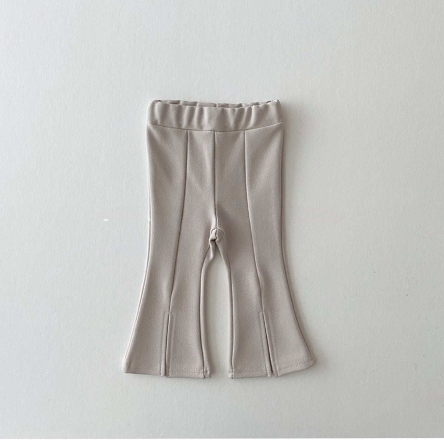 Wholesale Cotton Children's Clothing Front Slit Flare Pants