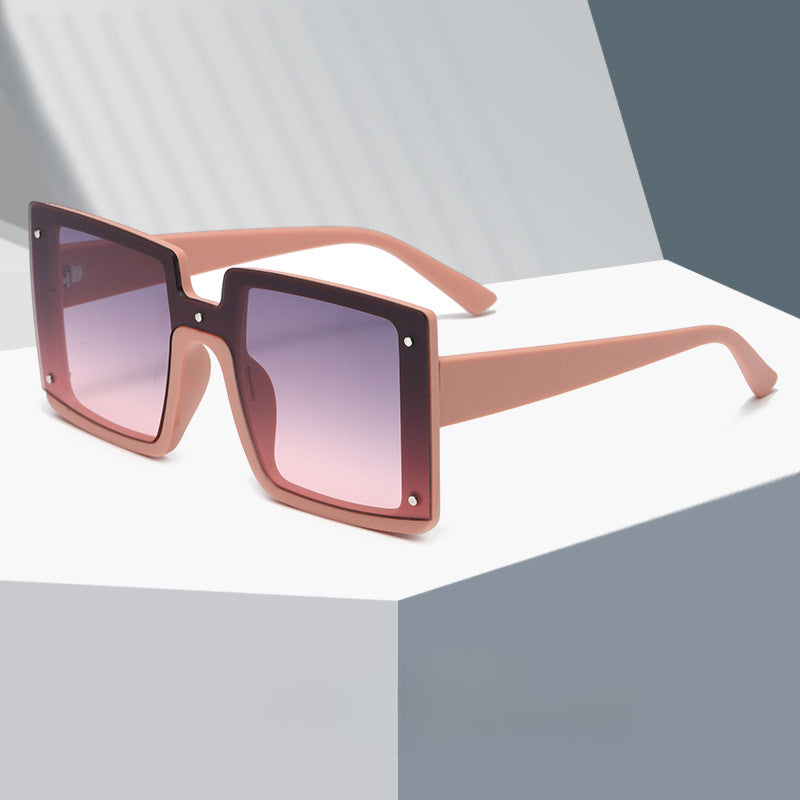 Wholesale Conjoined Large Square Frame PC Sunglasses
