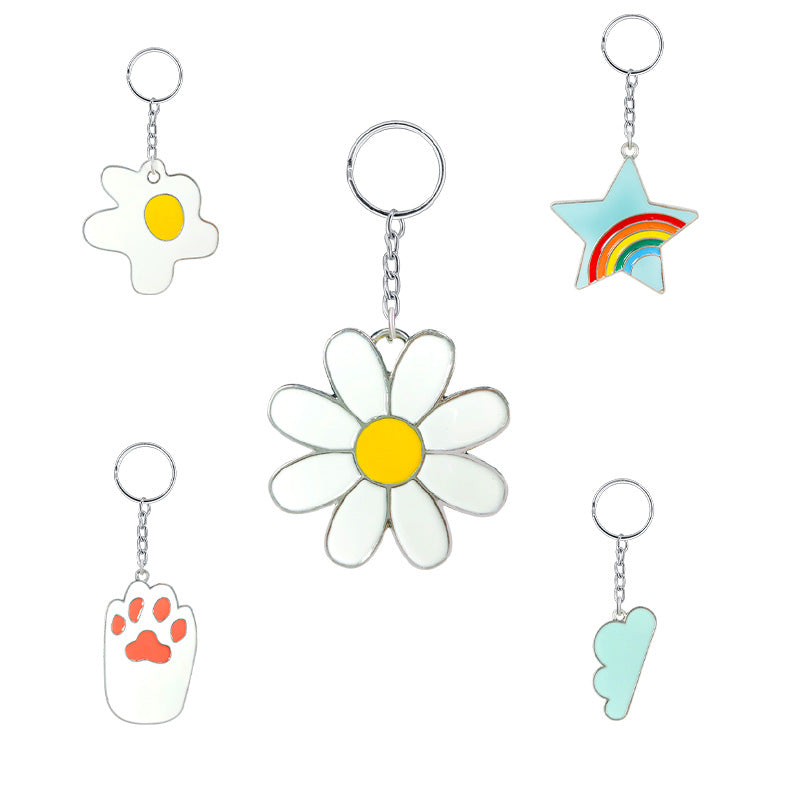 Wholesale 60PCS Alloy Oil Dripping Keychain