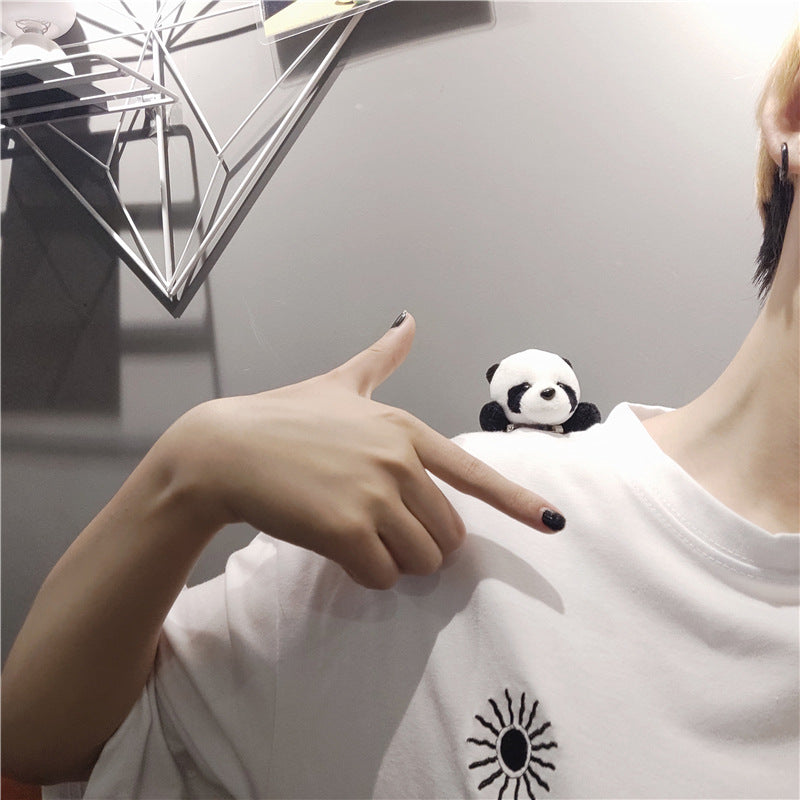 Wholesale Plush Red Panda Brooch Papa Bear