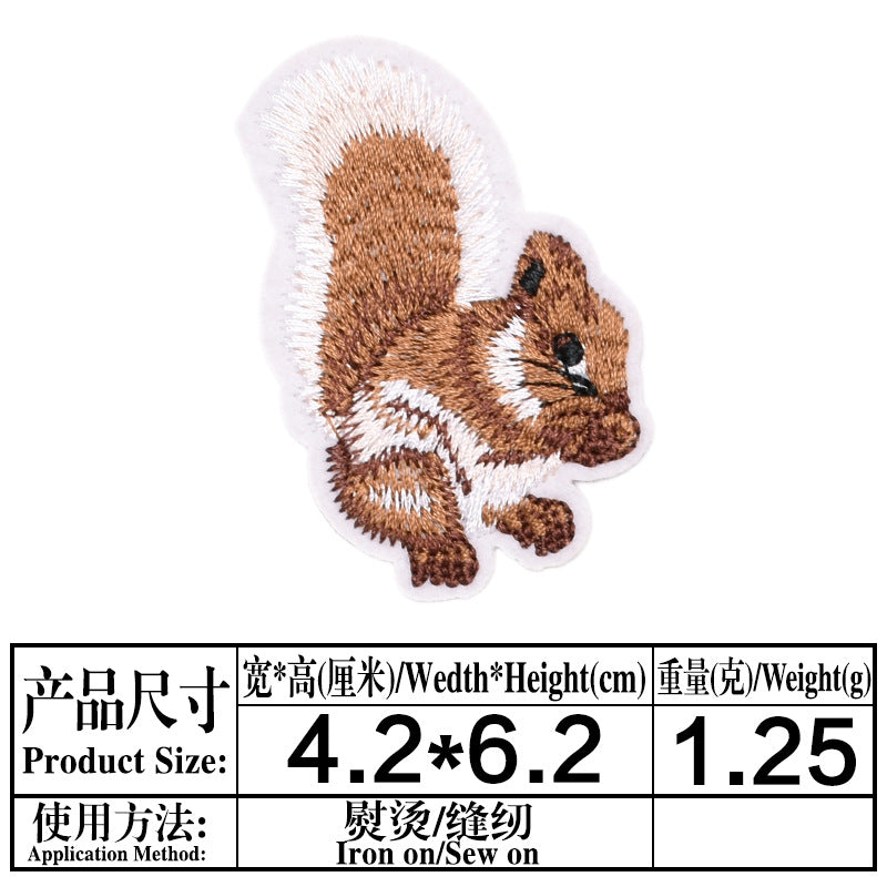 Wholesale Boutique Cartoon Fruit Embroidery Patches Felt Cloth Sew On DIY Clothing Decor Repair Accessory