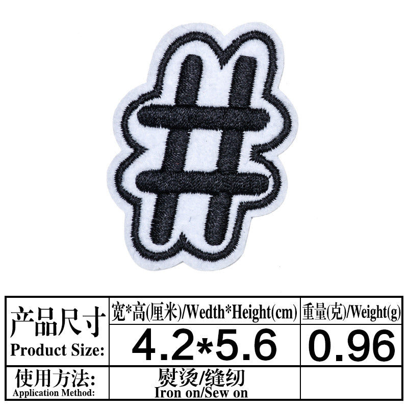 Wholesale Boutique Cartoon Fruit Embroidery Patches Felt Cloth Sew On DIY Clothing Decor Repair Accessory