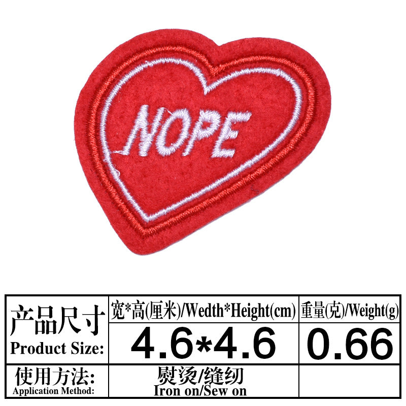 Wholesale Boutique Cartoon Fruit Embroidery Patches Felt Cloth Sew On DIY Clothing Decor Repair Accessory