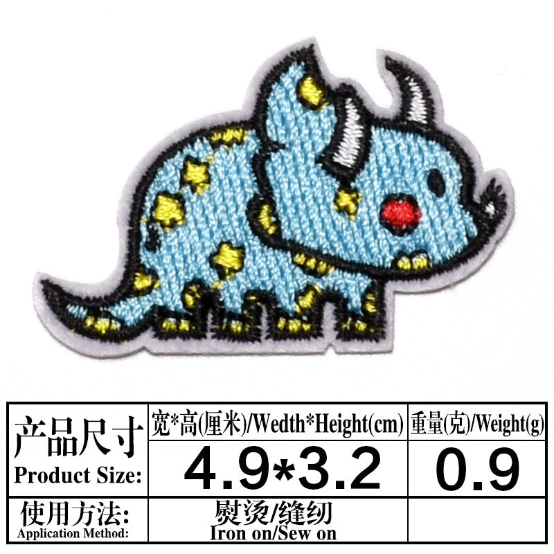 Wholesale Boutique Cartoon Fruit Embroidery Patches Felt Cloth Sew On DIY Clothing Decor Repair Accessory