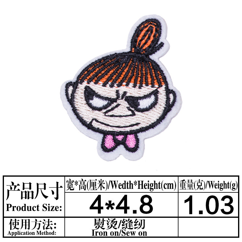 Wholesale Boutique Cartoon Fruit Embroidery Patches Felt Cloth Sew On DIY Clothing Decor Repair Accessory