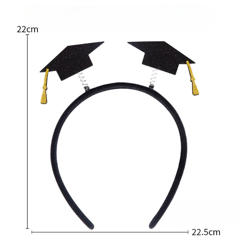 Wholesale Graduation Season Bachelor's Hat Certificate Plastic Headband