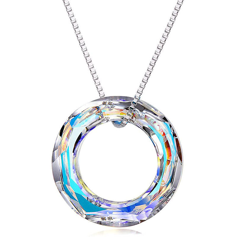 Wholesale Crystal Round Magic Clavicle Necklace