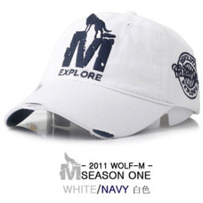 Wholesale Summer M Wolf Baseball Cap Hip Hop Fashion Outdoor Sunshade Cap